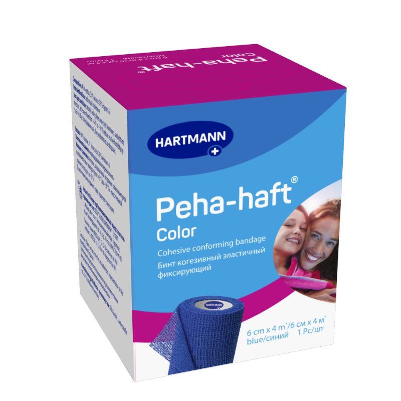 Изображение товара Пеха-хафт Бинт самофиксирующийся 6 см х 4 м Синий Германия