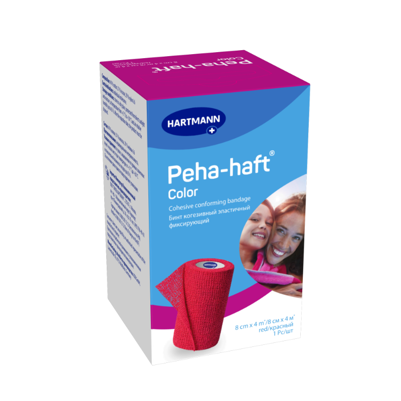 Изображение товара Пеха-хафт эластичный самофиксирующийся бинт 8 см х 4 м Красный