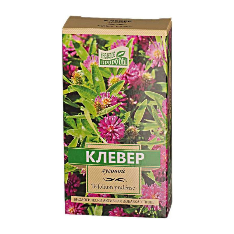 Изображение товара Наследие Природы Клевер луговой фиточай 50 г натуральный травяной напиток