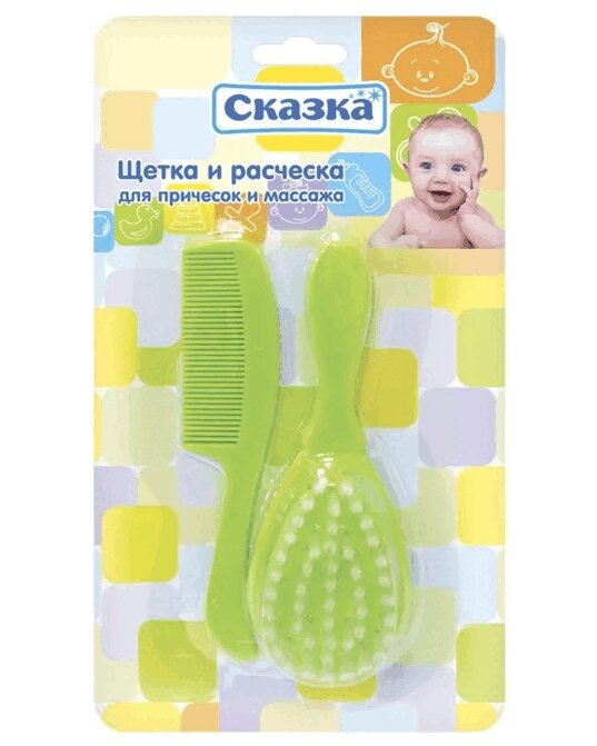 Изображение товара Сказка Набор детский расческа + щетка
