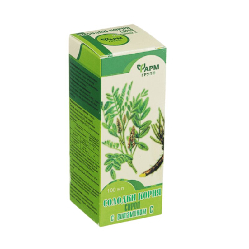 Изображение товара Солодки корня сироп с витамином C 100 мл для укрепления иммунитета