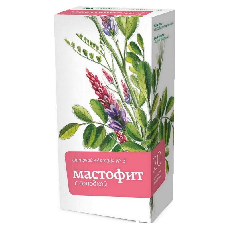 Изображение товара Фиточай Алтай № 5 Мастофит с солодкой фильтр-пакеты 20 шт