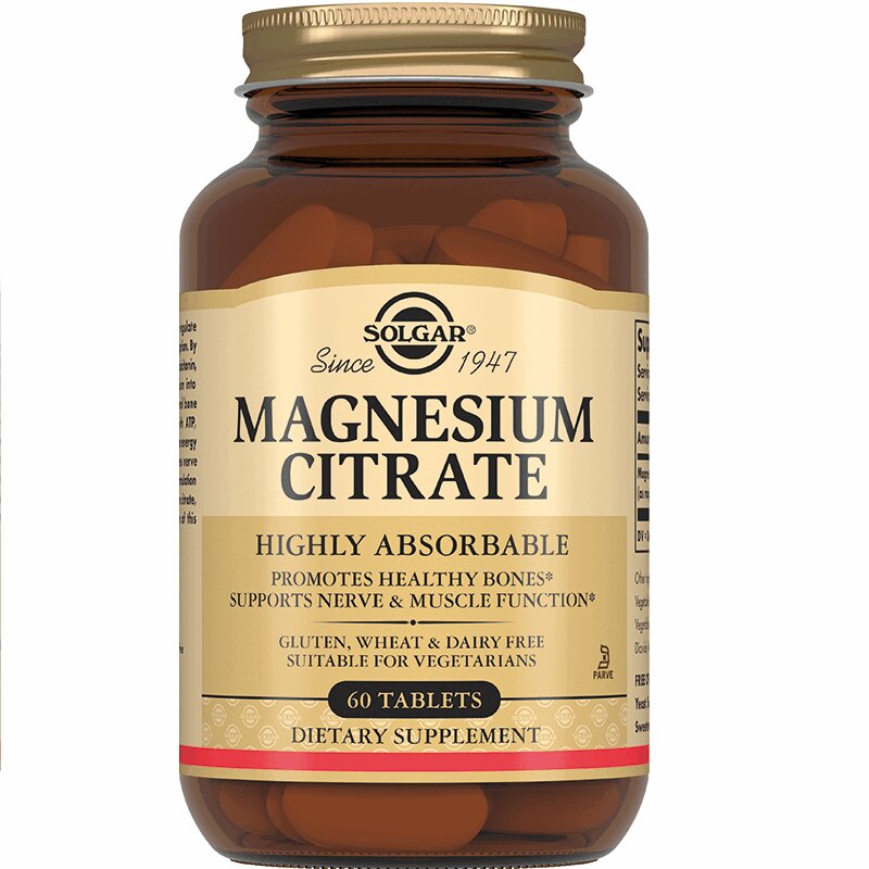 Изображение товара Solgar Цитрат магния таблетки 60 шт - натуральная добавка для организма