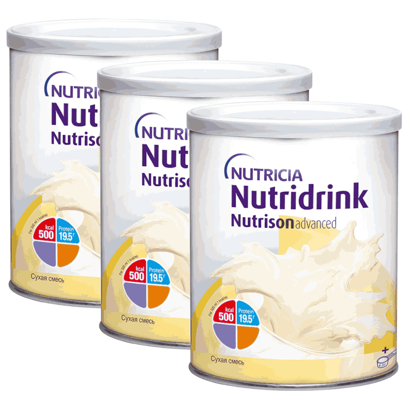 Изображение товара Набор 3Х Нутридринк Нутризон Адванст смесь сухая для энтерального питания 322 г