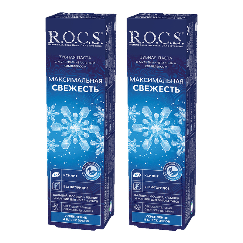 Изображение товара Набор 2Х R.O.C.S. Зубная паста максимальная свежесть 94 г