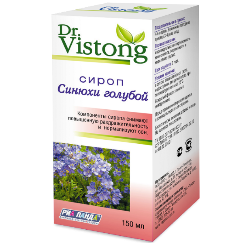 Изображение товара Dr. Vistong сироп 150 мл для взрослых и детей старше 14 лет