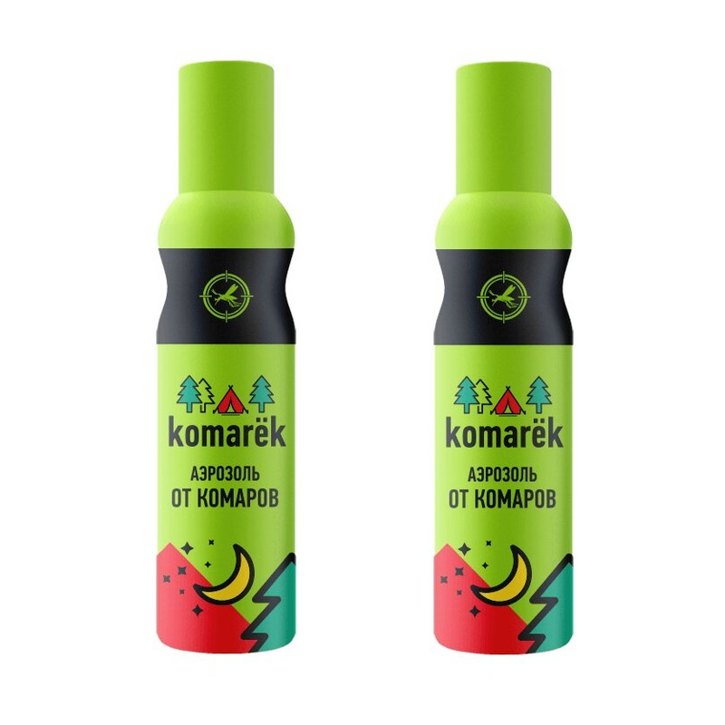 Изображение товара Набор 2Х Комарёк аэрозоль 150 мл эффективное средство от комаров и мошек
