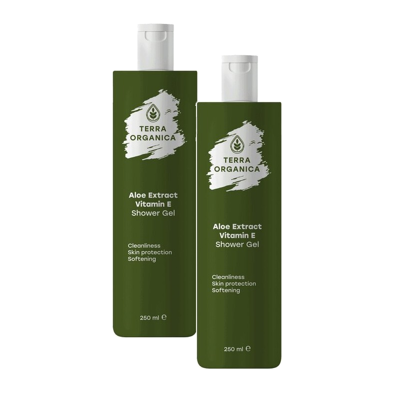 Изображение товара Гель для душа Terra Organika с алоэ и витамином Е 250 мл светлая кожа