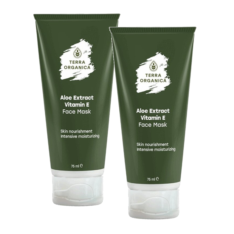 Изображение товара Набор 2Х Терра Органика Маска для лица с экстрактом алоэ и витамином Е 75 мл