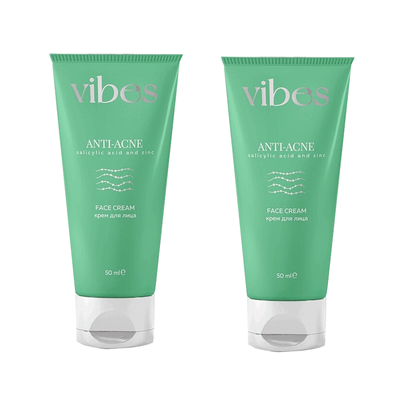 Изображение товара Набор 2Х Vibes Крем для лица против акне 50 мл для проблемной кожи