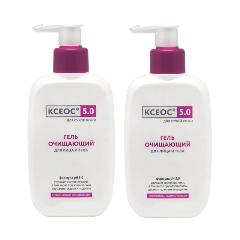 Изображение товара Набор 2Х КСЕОС 5.0 Гель очищающий для лица и тела 250 мл