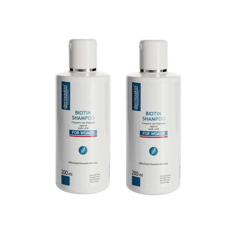 Изображение товара Дермоскин Шампунь с биотином для женщин 200 мл от выпадения волос