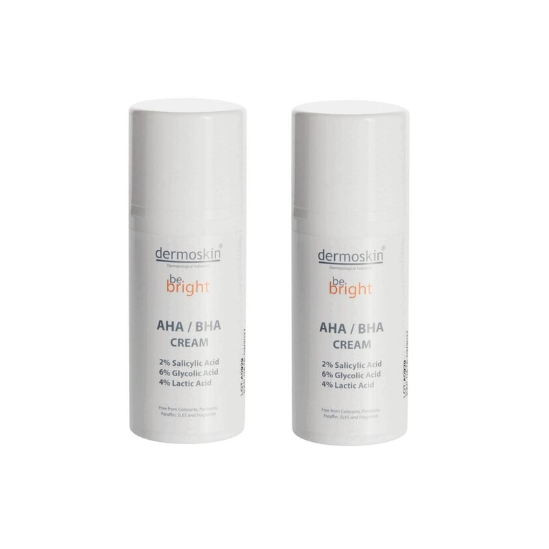 Изображение товара Набор Dermoskin Be Bright Ночной крем с AHA BHA кислотами 33 мл для обновления кожи