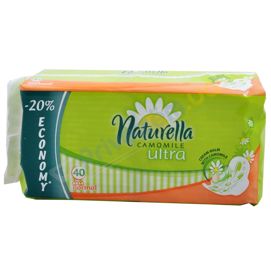 Изображение товара Гигиенические прокладки Naturella Ultra Camomile Нормал 40 шт для ежедневной защиты