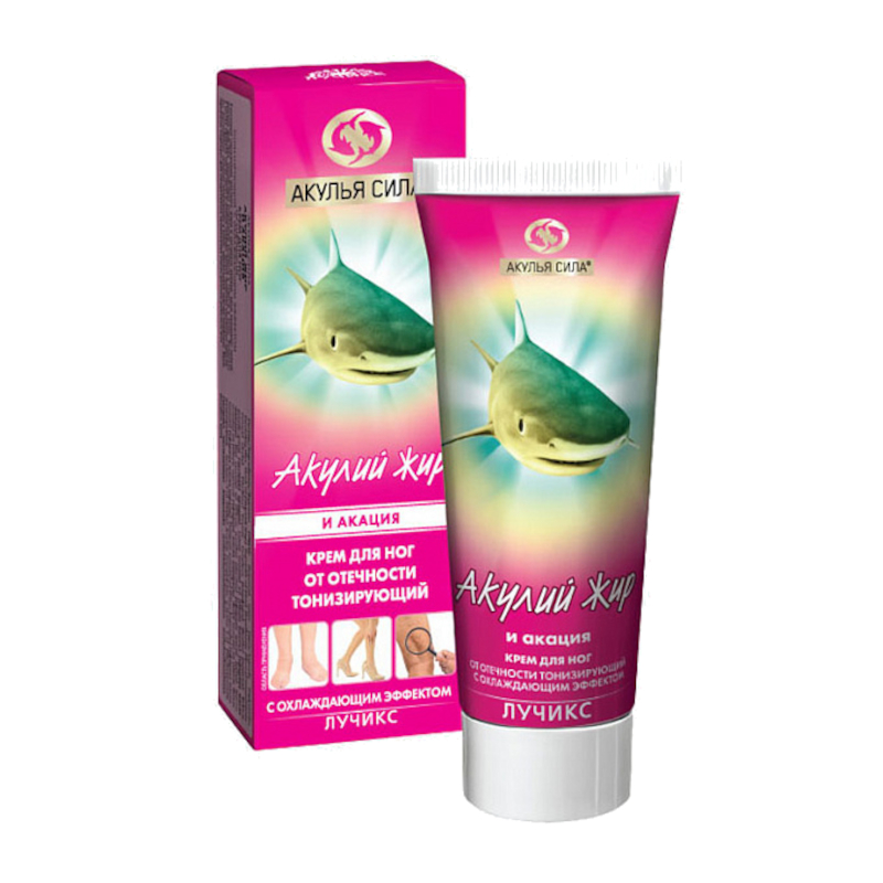 Изображение товара Крем для ног от отечности Акулий Жир и акация охлаждающий 75 мл