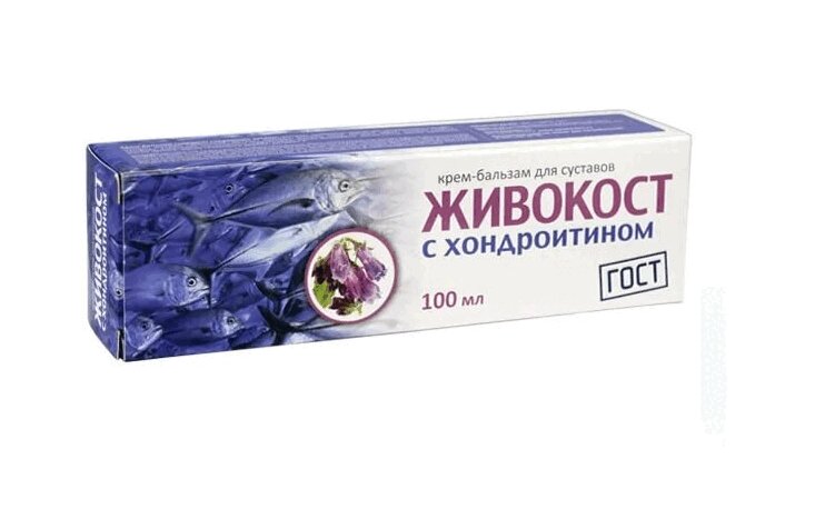 Изображение товара Живокост с хондроитином крем-бальзам для суставов 100 мл