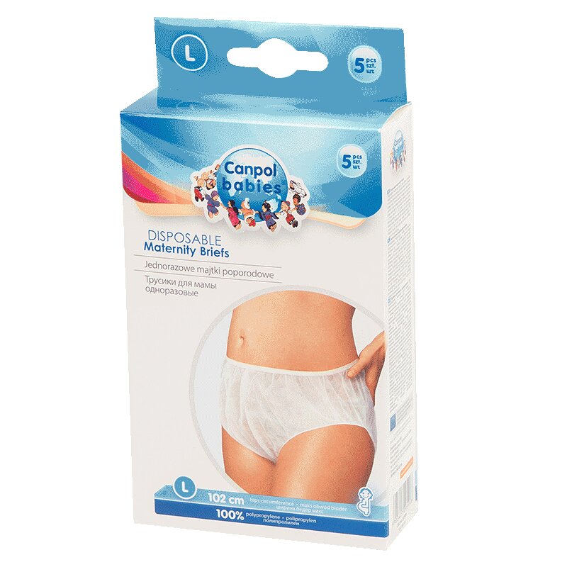 Изображение товара Купить трусики послеродовые одноразовые Canpol Babies размер L 5 шт