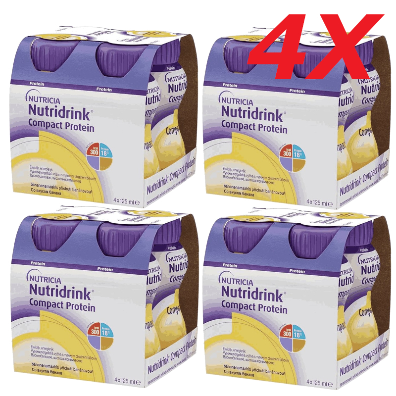 Изображение товара Набор 4Х Нутридринк Компакт Протеин лечебное диетическое питание Банан 125 мл