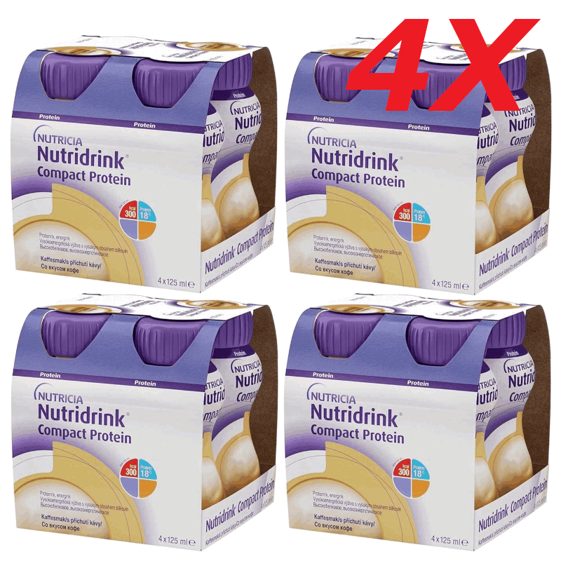 Изображение товара Набор 4Х Нутридринк Компакт Протеин кофе 125 мл лечебное диетическое питание