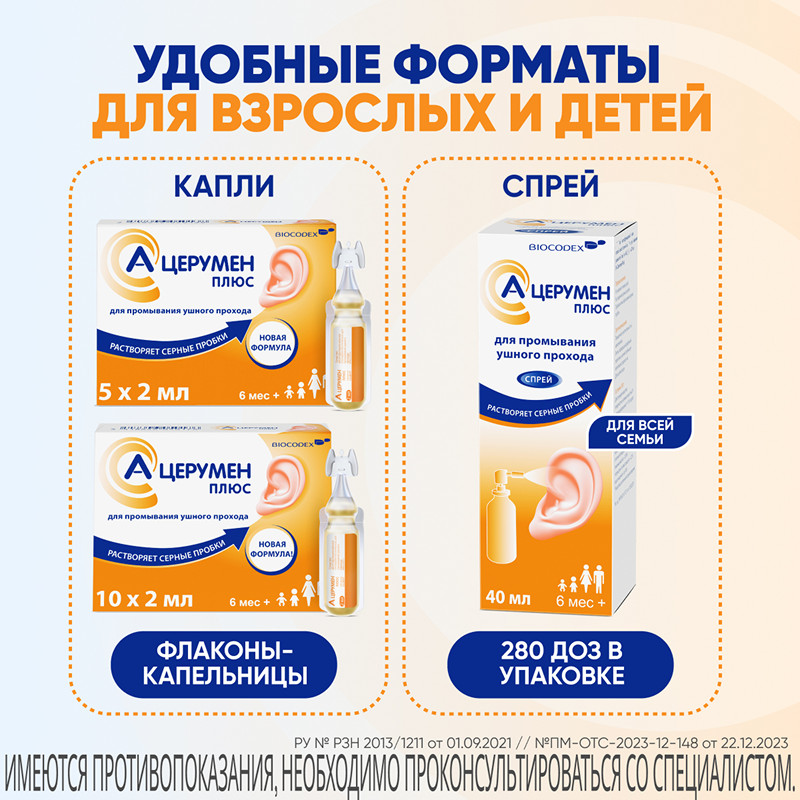 А-Церумен Плюс спрей ушной 40 мл