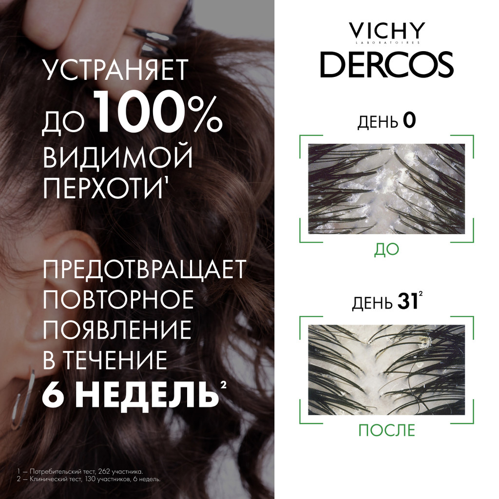 Vichy Dercos Шампунь-уход интенсивный против перхоти для сухих волос 390 мл