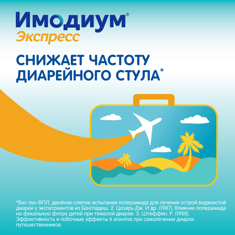 Имодиум Экспресс 2 мг таблетки диспергируемые Мята 10 шт