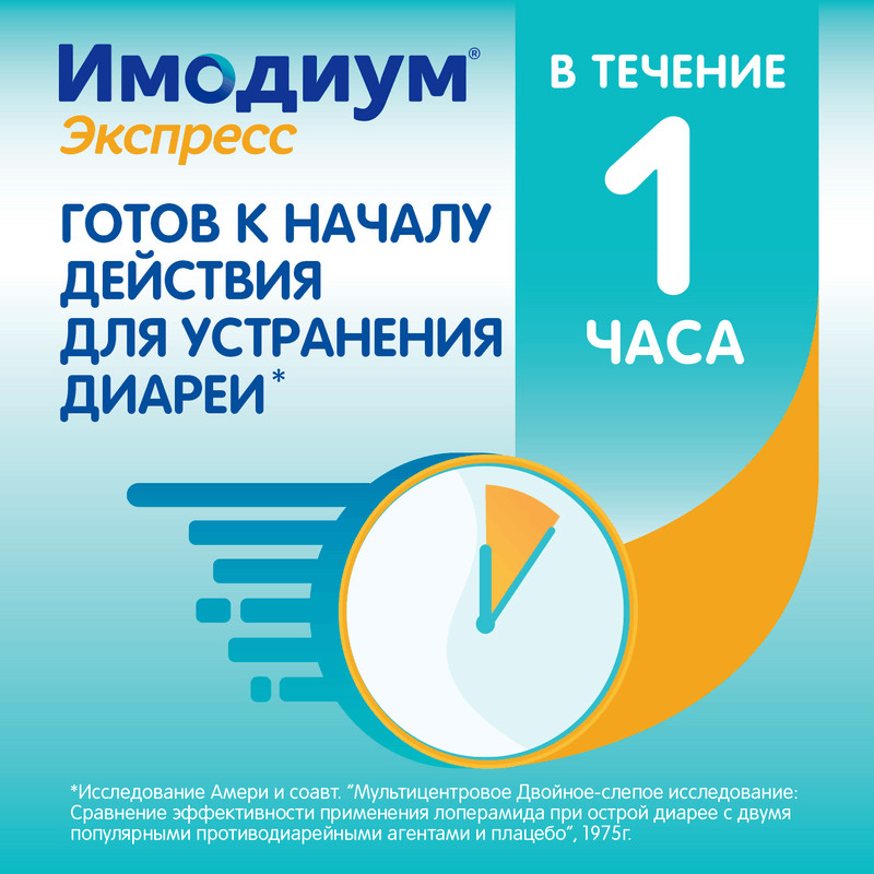 Имодиум Экспресс 2 мг таблетки диспергируемые Мята 10 шт