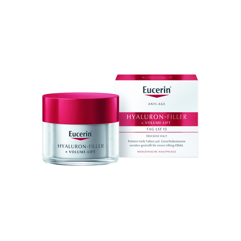 Eucerin Hyaluron-Filler + Volume-Lift Крем дневной для сухой кожи SPF 15 50 мл