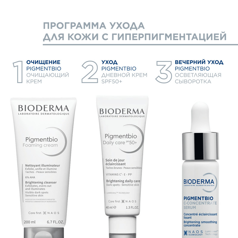 Bioderma Pigmentbio Сыворотка осветляющая для кожи лица с гиперпигментацией 15 мл