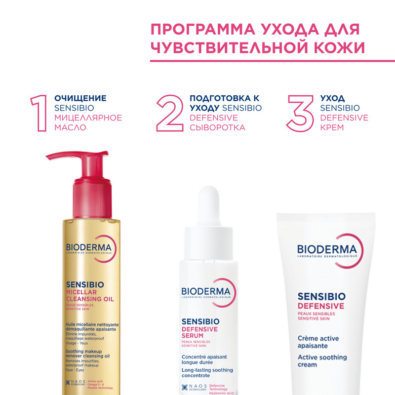 Bioderma Sensibio Масло мицеллярное очищающее для чувствительной кожи 150 мл