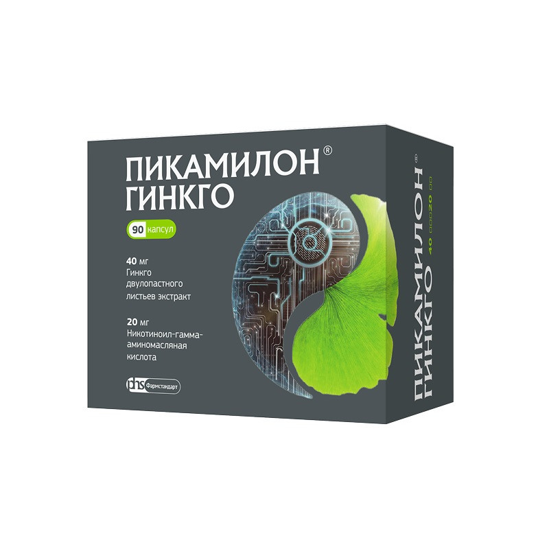 Пикамилон Гинкго 40 мг+20 мг капсулы 90 шт