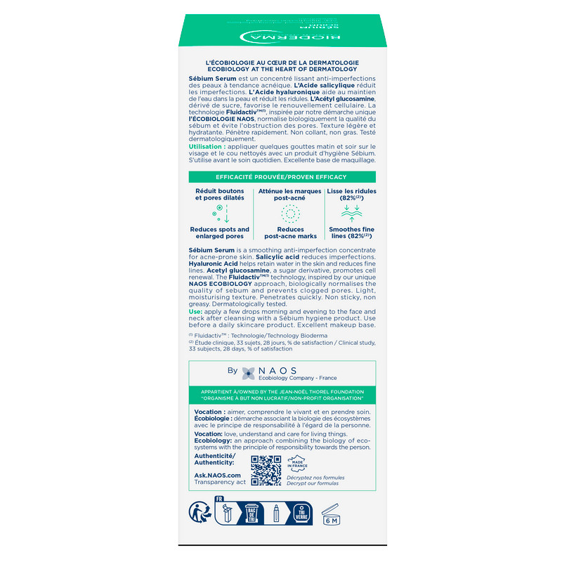 Bioderma Sebium Сыворотка против несовершенств для кожи с первыми признаками старения 30 мл