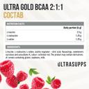 Ultrasupps BCAA 2:1:1 Комплекс аминокислот порошок Малина 300 г