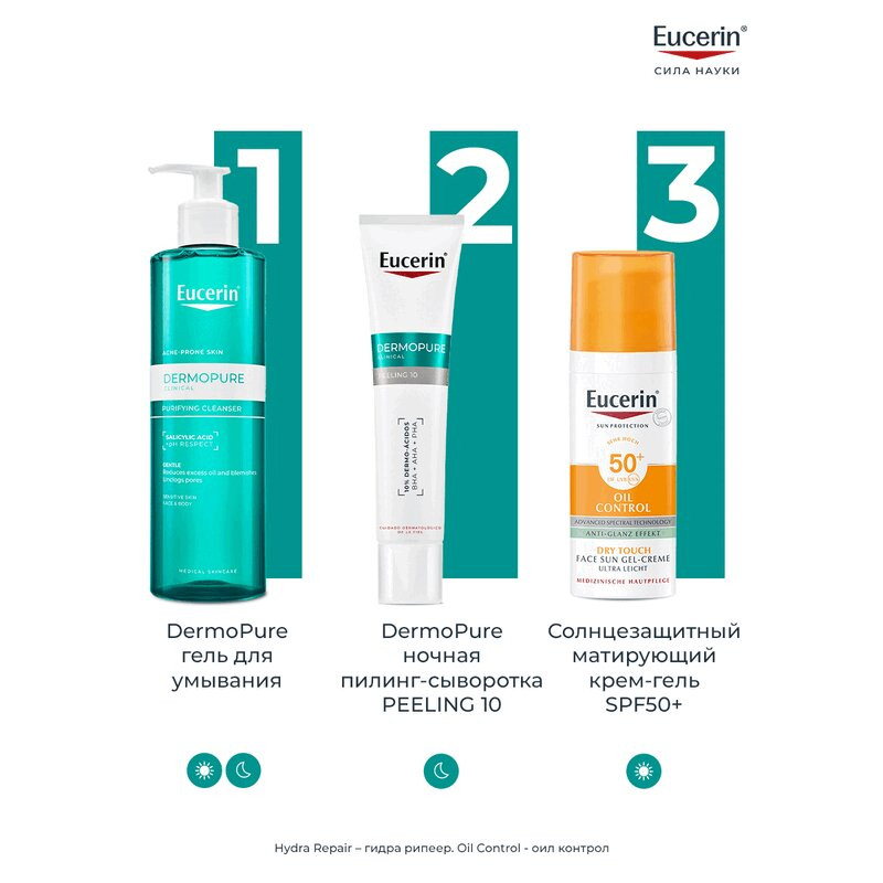 Eucerin ДермоПьюр Пилинг 10 Сыворотка-пилинг для проблемной кожи ночная 40 мл