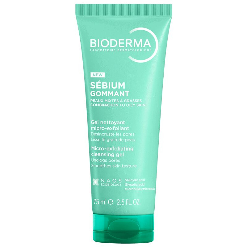 Bioderma Себиум Гель-пилинг для жирной и комбинированной кожи 75 мл