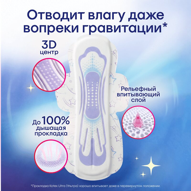 Kotex Ultra Night Прокладки гигиенические Ночные 7 шт