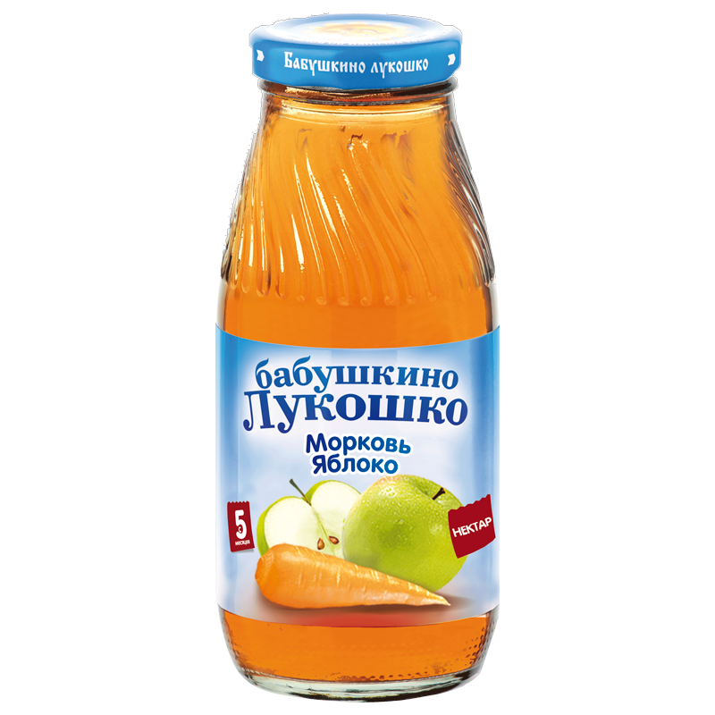Бабушкино Лукошко Нектар яблоко-морковь 200мл