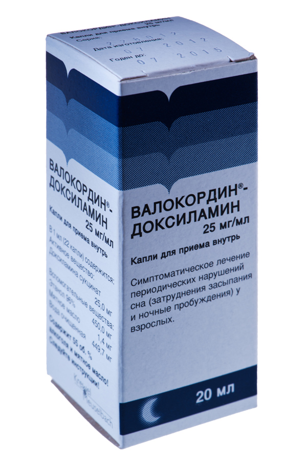 Валокордин-Доксиламин капли д/приема внутрь 20мл   в .