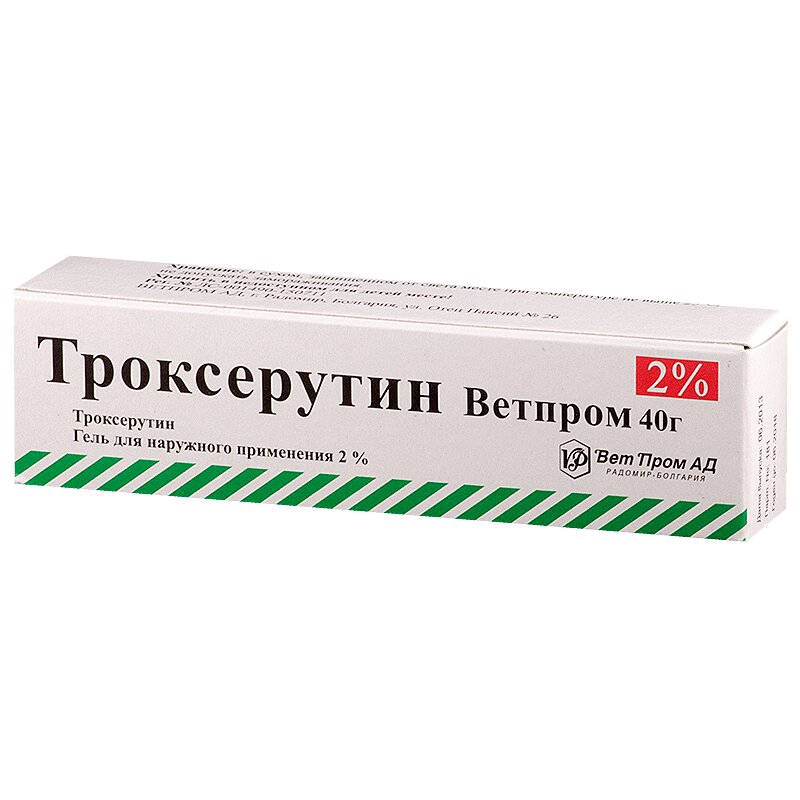 Троксерутин гель д/наружн.прим.2% туба 40г №1  в Санкт-Петербурге .